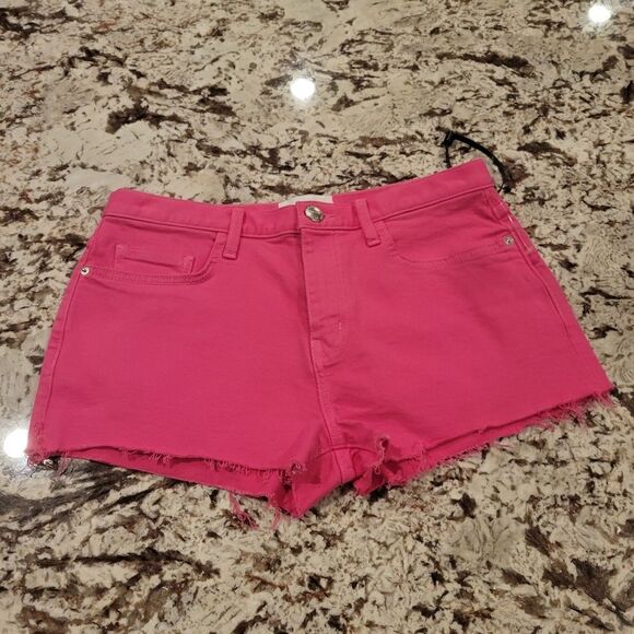 Current Elliott jeans denim Boyfriend pink Shorts size 27 new - Picture 2 of 10
